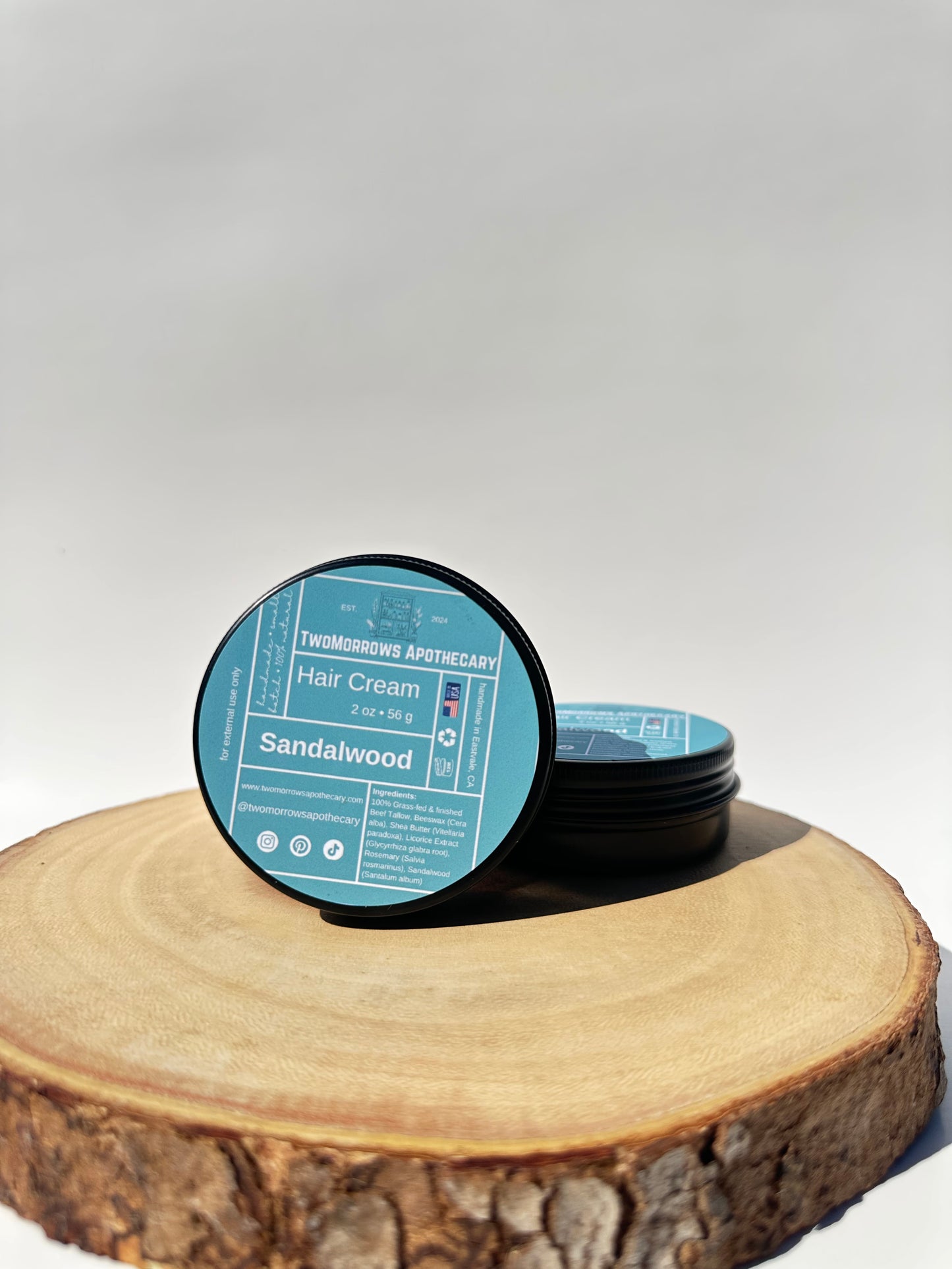 Sandalwood Hair Cream 2oz (56g)