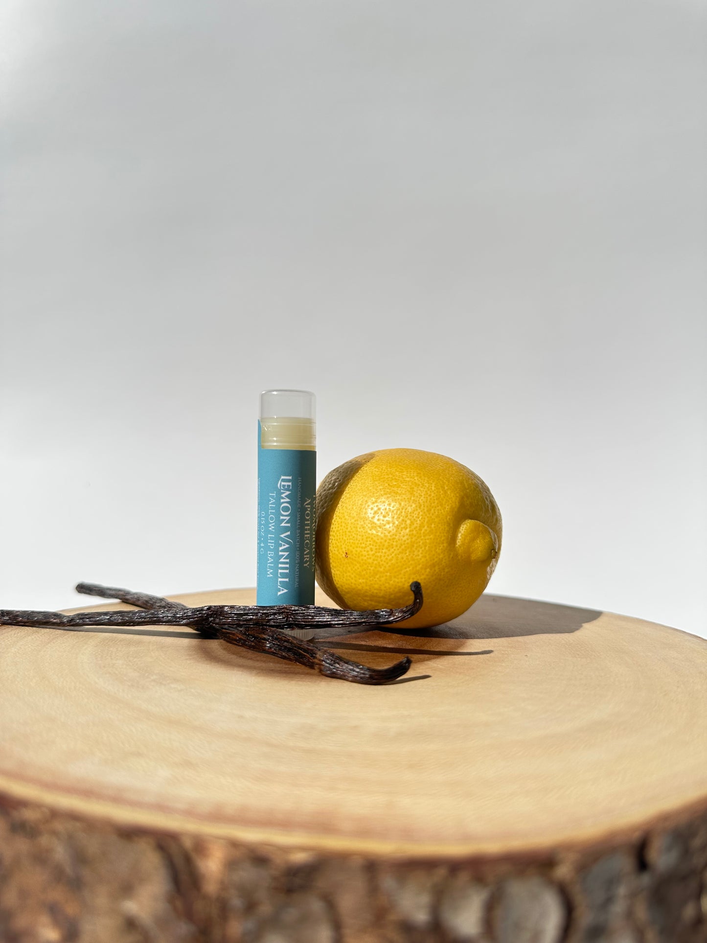 Lemon Vanilla Tallow Lip Balm 0.15oz - Single