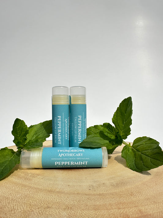 Peppermint Tallow Lip Balm 0.15 oz - 3 Pack
